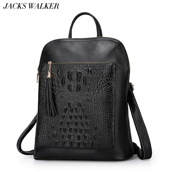 

new fashion 100% genuine leather women backpacks female real natural leather ladies girl student backpack hot