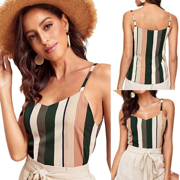

womens boho tank sleeveless slim vest summer casual cami t-shirt, White