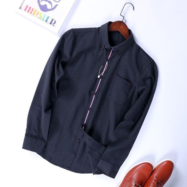 

lao wang foreign trade men's clothing spring shirt men's moral cultivation trend handsome business leisure shirt mc118
