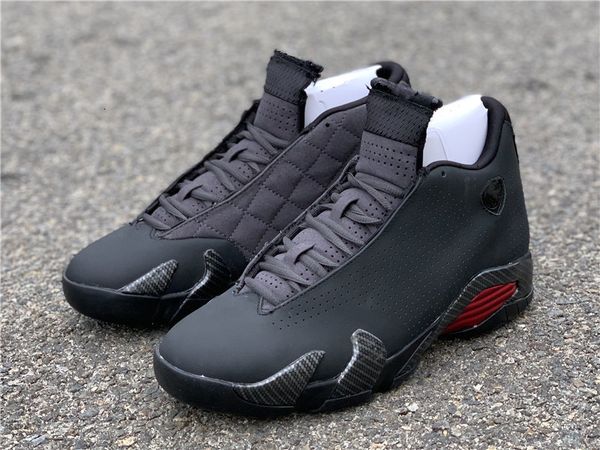 

new 14 14s xiv se black red low men basketball shoes sports sneakers fashion trainers with box size 7-13
