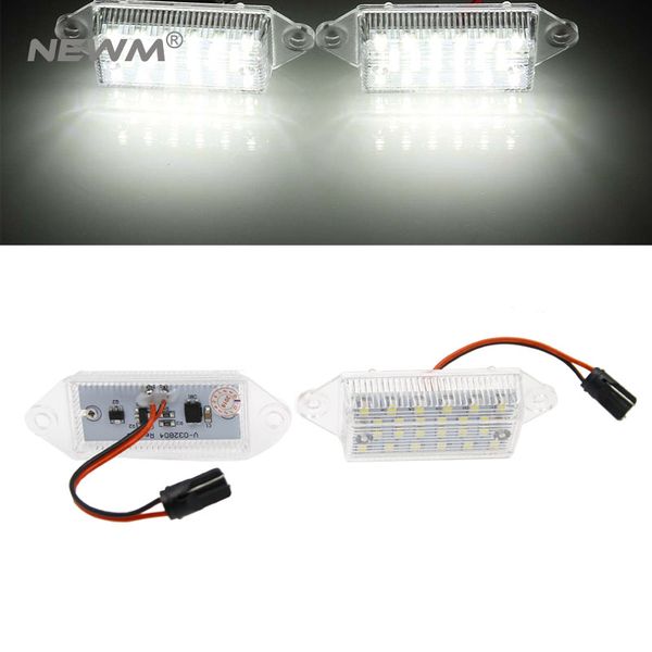 

номер лицензии 2pcs white led тарелка свет лампы для mitsubishi lancer 2003-2017 свет номерного знака лампа