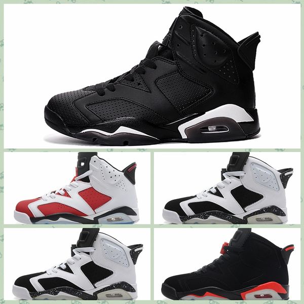 

j006ha women mens outdoor shoes 6 6s infrared carmine high low cut chrome sport blue casual walking shoes sneakers shoes40-46