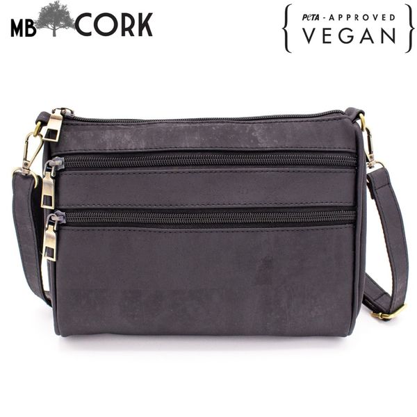 

black cork bags cork shoulder bags for women natural with silver original handmade crossbody bag bag-161-a