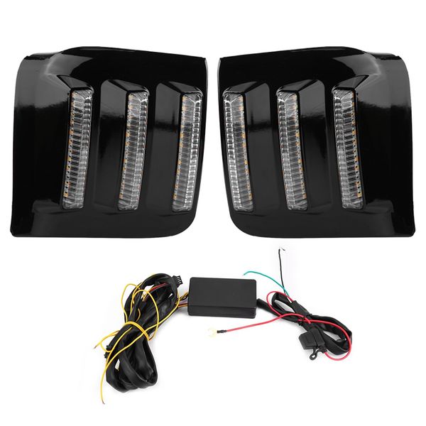 

1 pair car daytime running light turn signal 3-color drl led fog lamp for kia 2016-2017 car accessories oto aksesuar
