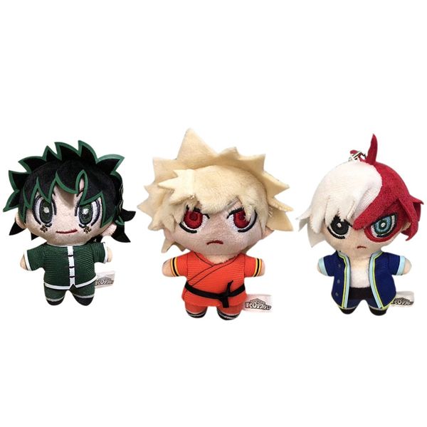 

1pcs anime my hero academia boku no hero academia keychain plush keyring car key chain pendants for fans xmas gifts, Silver