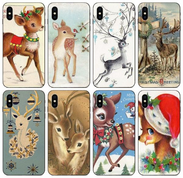 

tongtrade] старинные рождественские deer чехол для iphone x xr xs 11 pro max 8 7 6s 5s plus galaxy a5 huawei p смарт z sony xperia m4 hot c