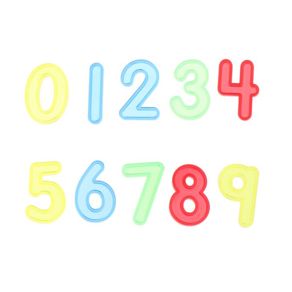 

transparent numbers 0-9, mathematics early educational toys for kids over 3 years old