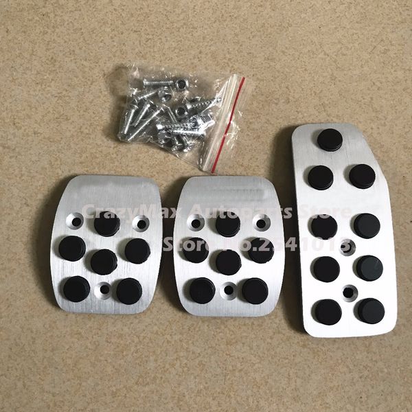 

dee car accessory for spark non-slip manual pedals,aluminium gas/accelerator/brake/footrest pedals pad stickers