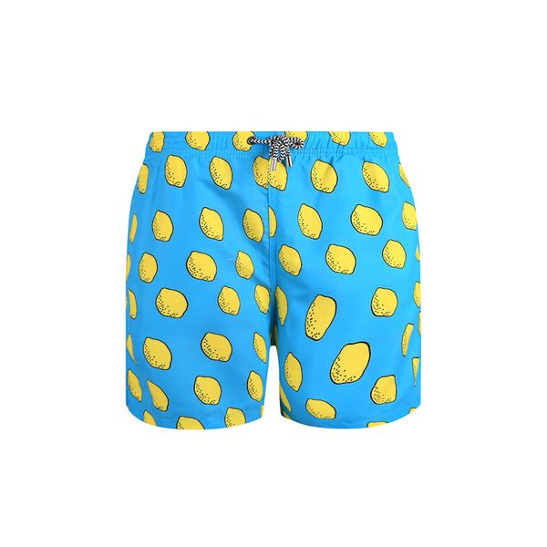 

2020 new lemon printing men beach shorts men swimwear briefs swim trunks beachwear surfing swimsuits bikinis bathing suits