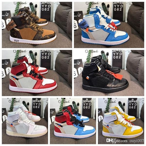 

og basketball shoes 1 off mens chicago red sneakers women designer shoes green white black trainers luxury sport shoes us5.5-12