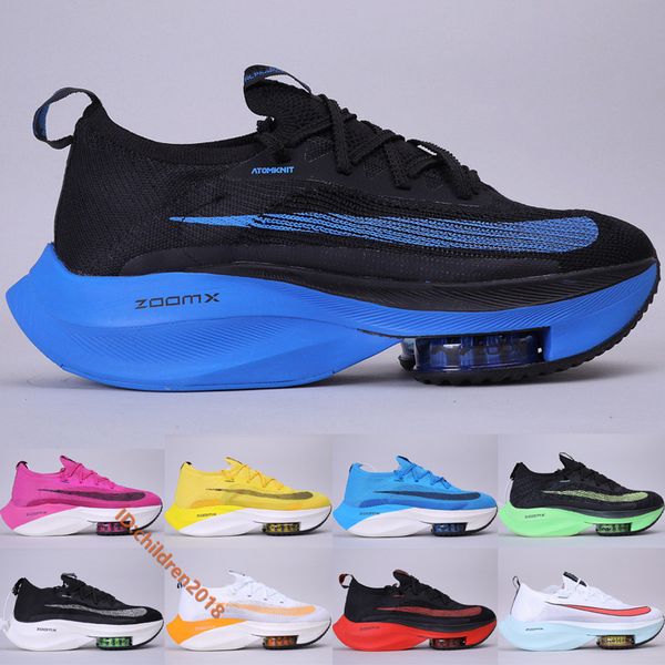 

zoom alphafly next% running shoes for mens womens sneakers new designer black electric green marathon trainers size 36-45