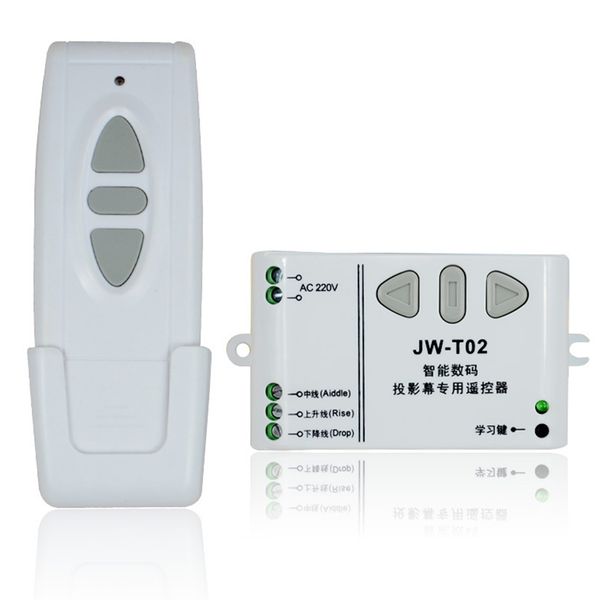 

wireless controller front controll device for projection screenelectric curtainsgarage doorsroller shutter(white