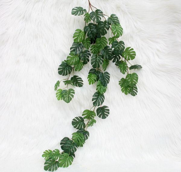 

home wedding cloth exhibition decorative fake flower decorative wall green plant leaf selling plant turtle back leaf cane