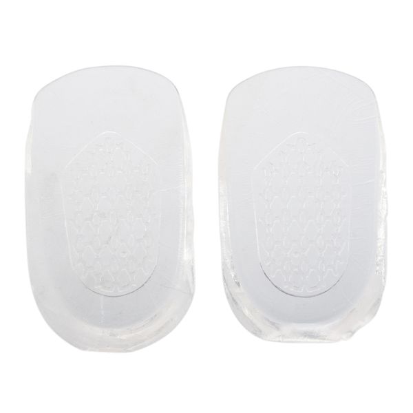 

invisible gel 1cm up height taller shoes heel insoles clear, Black
