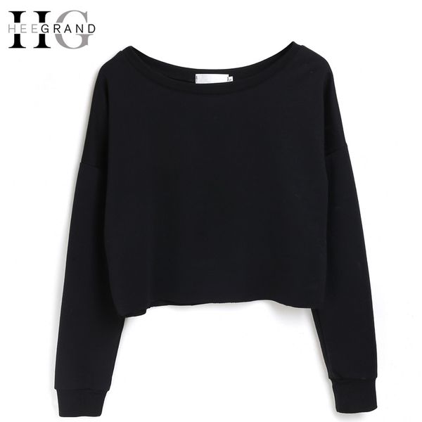 

hee grand 2018 crewneck sweatshirts girls short loose pullover fashion hoodies black outfits boyfriend streetwear wtl1160