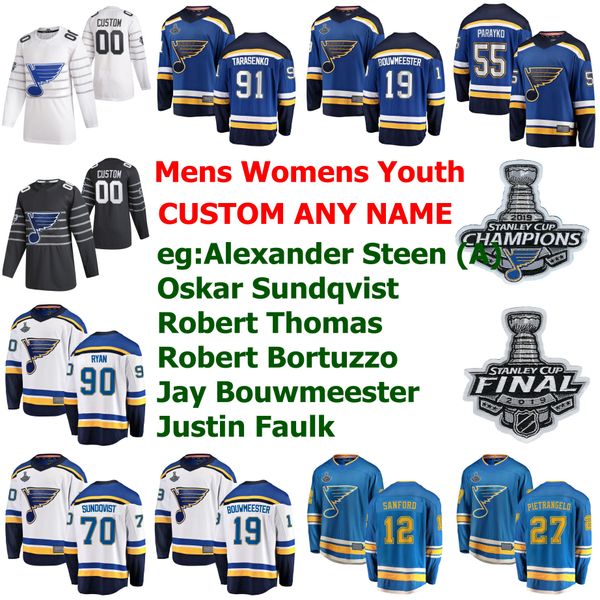 

s-6xl 2020 all star st. louis blues jerseys ivan barbashev jersey blais bozak robby fabbri kyrou hockey jerseys custom stitched, Black;red