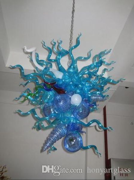 

110v/120v led bulbs retro blue colored artistic hanging cute modern moroccan chandelier crystal