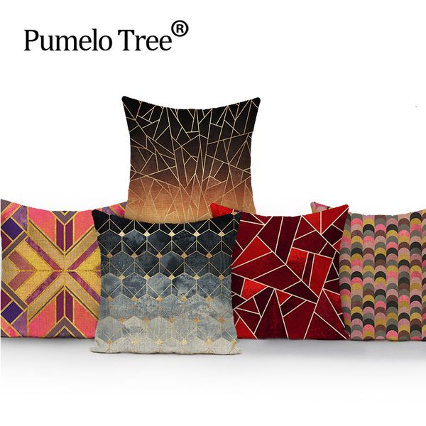 

square colorful home cushion decorative soft seat car covers linen gloves pattern letters pure suit cushion almohada n(436