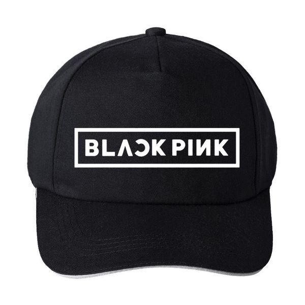 

new kpop blackpink seventeen exo wanna one spring autumn cotton caps boy baseball hat peaked cap sunhat black pink color outwear