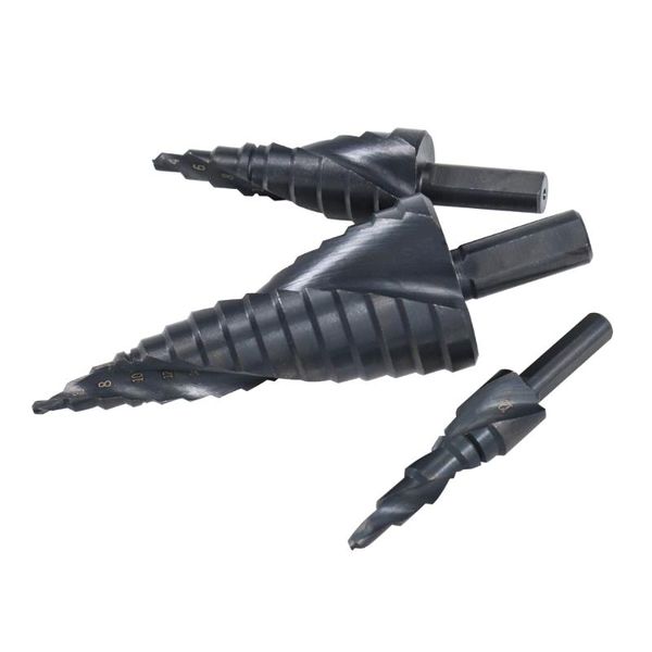 

4-32mm step drill 4-32mm bit hss spiral step drill for steel titanium bits grooved conical cone for power tools
