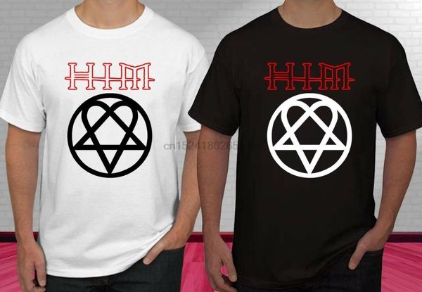 

vintage him heartagram финская рок-группа concerblack white мужская футболка s-2xl, White;black