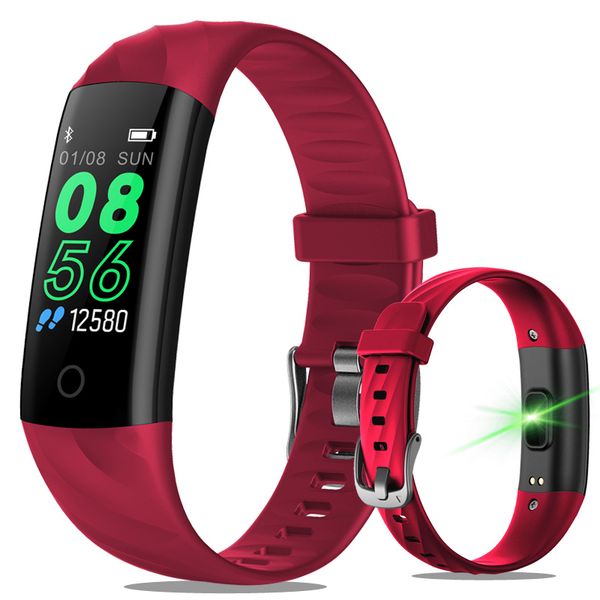 

smart bracelet watch pedometer heart rate monitor blood oxygen fitness tracker smart wristband waterproof sport watch, Slivery;brown
