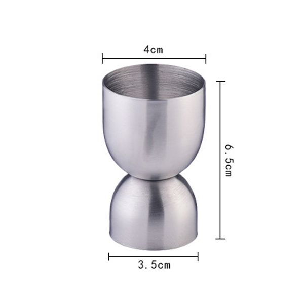 

20/40ml jigger 201 stainless steel double-end measuring cup spirit cocktail drink bell tool bar bartender