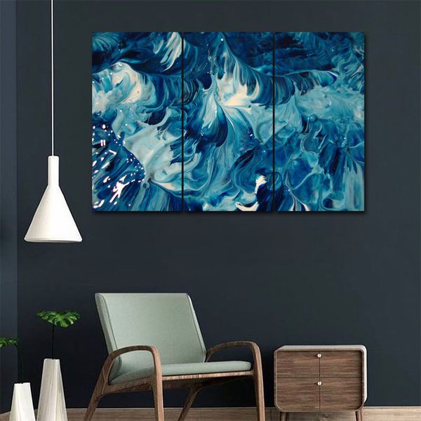 

modern simple home decoration painting, abstract oil painting, triple music restaurant, mural music