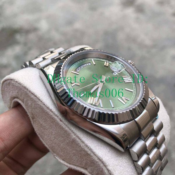 

luxury watch mens president daydate watch sweep automatic movement mechanical sapphire original clasp watches 41mm, Slivery;brown