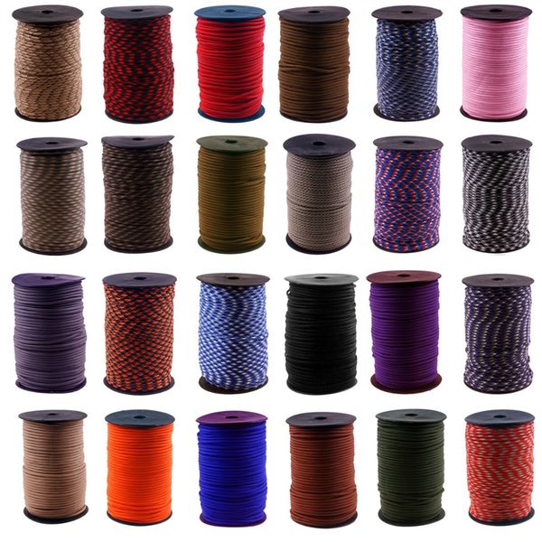 

100 meters (320 feet ) spool 550 paracord parachute cord lanyard rope mil spec type iii 7 strand core
