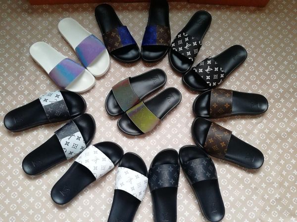 

latest women's slippers brand sandals flat shoes designer skateboard basketball shoes casual shoes flip flop no. kqt05, Black