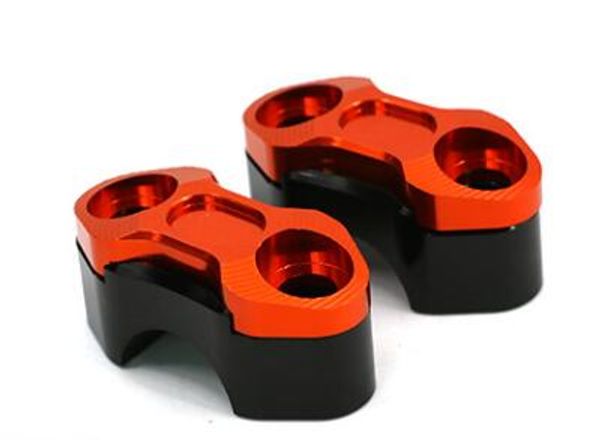 

motorcycle ninja300 z125 grom cnc aluminum brake and clutch mounts gold 22mm black on the red