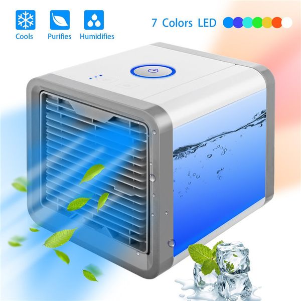

Mini u b portable air conditioner humidifier purifier 7 color light de kair cooling fan air cooler fan for office room car