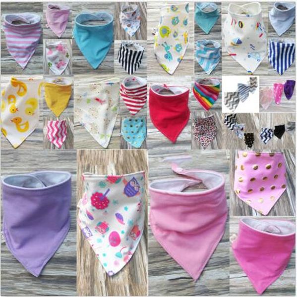 Bandana Dribble Burps Bezleri INS Yenidoğan Kafa Eşarp Turban Tükürük Havlu Pinafore Bavoir Slabbetjes Peçete Baberos C3525 Besleme Bebek Önlükler