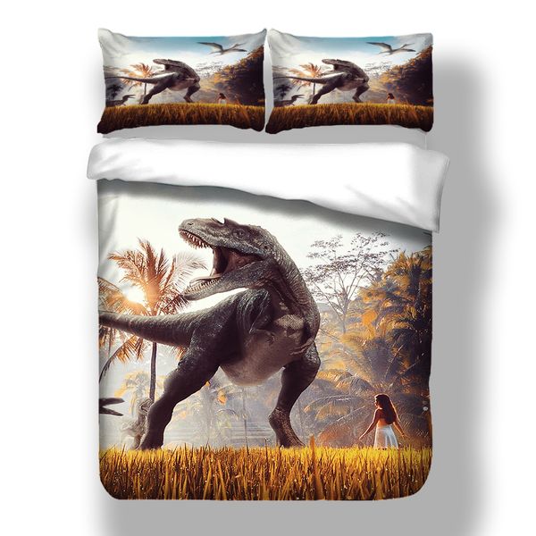 Prehistoric Monster Bedding Set King Twin Queen Size 2 Duvet Cover