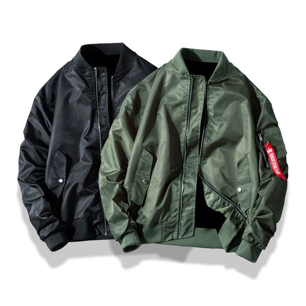 

men bomber jackets casual pilot windbreaker streetwear hip hop male clothing chaqueta hombre coat autumn new arrivals ,ga392 sh190906, Black;brown