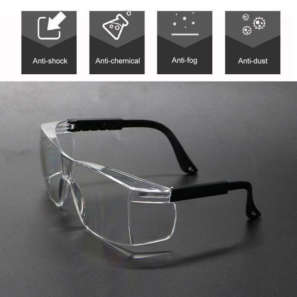 

retractable temples wrapped goggles anti-spitting closed protective glasses breathable windproof goggles retractable templesptcs