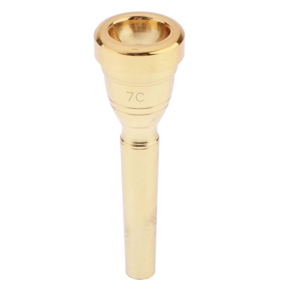 

Trumpet Mouthpiece 7C Replacement Musical Instruments Accessories, Gold Plate