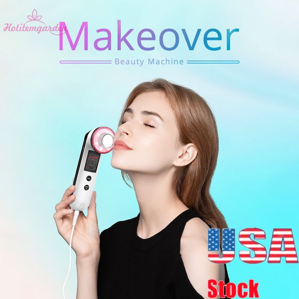 

promotion 3mhz ultrasonic sonic ion 7 colors led light pn skin tightening vibrate facial lifting wrinkle removal portable beauty machine