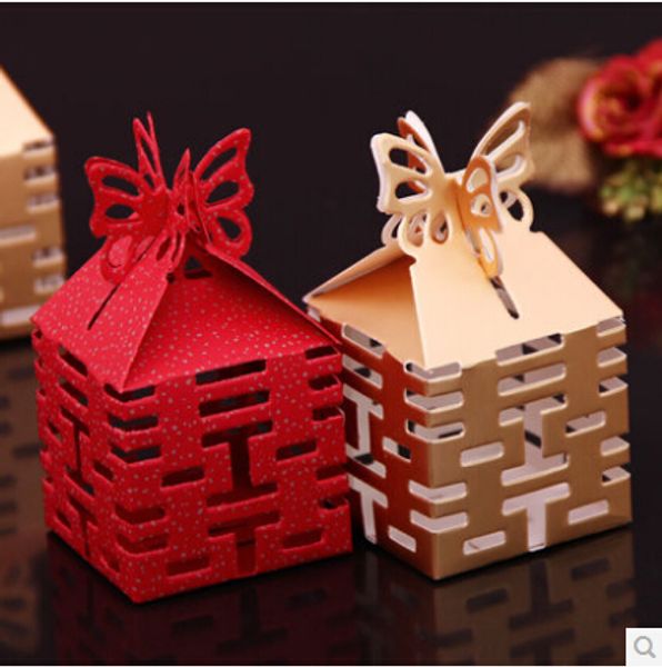 

10pcs crown fairy tale pumpkin carriage wedding candy box marriage charm shower favor candy boxes wedding party gift hold bag
