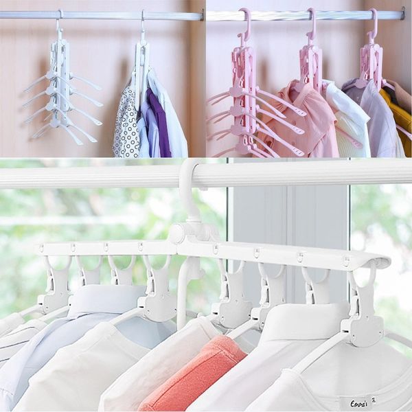 

складная вешалка для одежды сушилка для одежды вешалки телескопические волшебная пластиковая вешалка для одежды 8 рыбья кость вешалка для хр