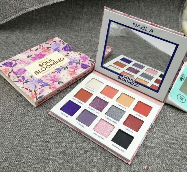 

makeup eyeshadow nabla soul blooming 12colors eyeshadow palette shimmer matte eye shadow high quality