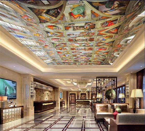 

european aesthetic classic character zenith mural 3d ceiling murals wallpaper