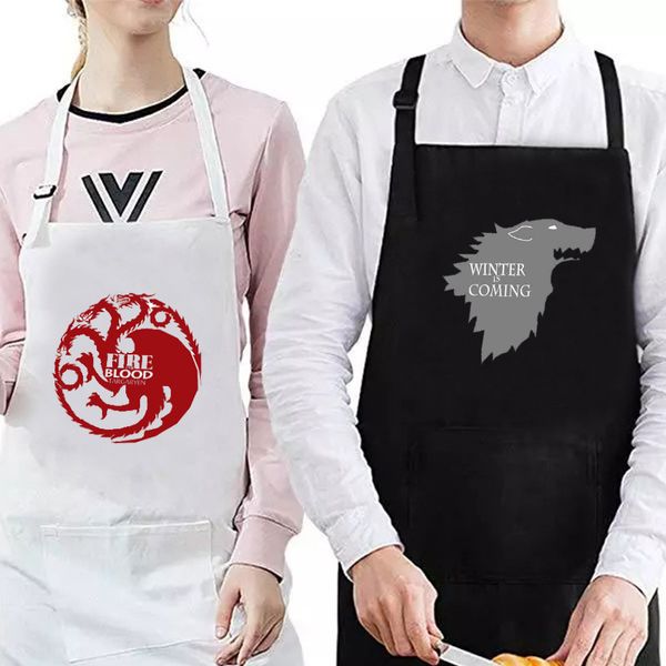 

funny waterproof apron bib stark winter slogan inspired black kitchen cotton bow waist apron bid bar pub