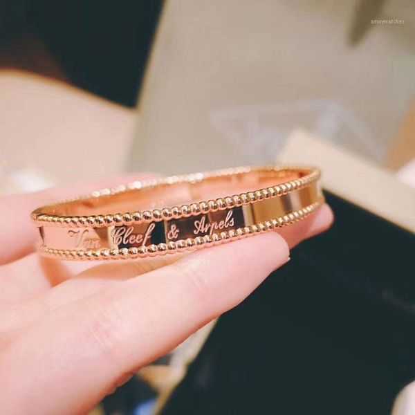 

bracelet signature bracelet jewelry full of flowers 925 sterling silver women wedding jewelry three color1, Black