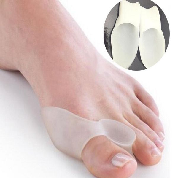 Zehen-Hallux-Valgus-Korrektor, Silikon-Gel-Spreizer, Fußpflege, Zehentrenner, Ballenschutz, Zehenstretcher, Haarglätter, 500 Paar