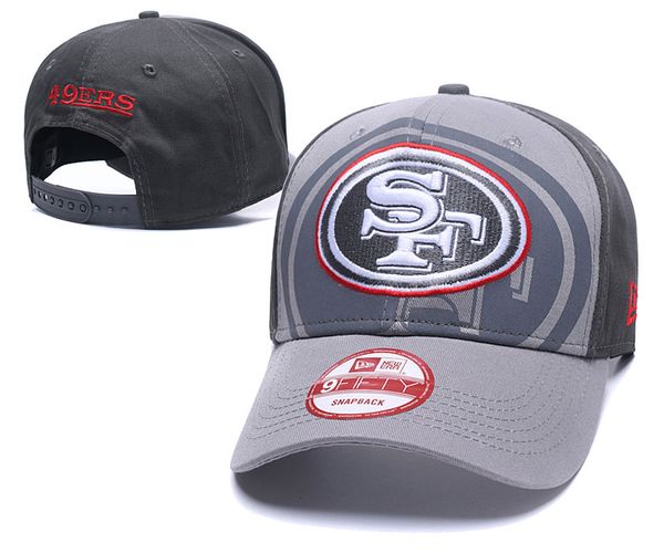 

2019 НОВЫЙ SF Команды Бейсболки Вышивка Мужская шапка Мода SF 49ers Спорт Snapback Шляпы Популярный Бренд Хип-Хоп Регулируемая Кость