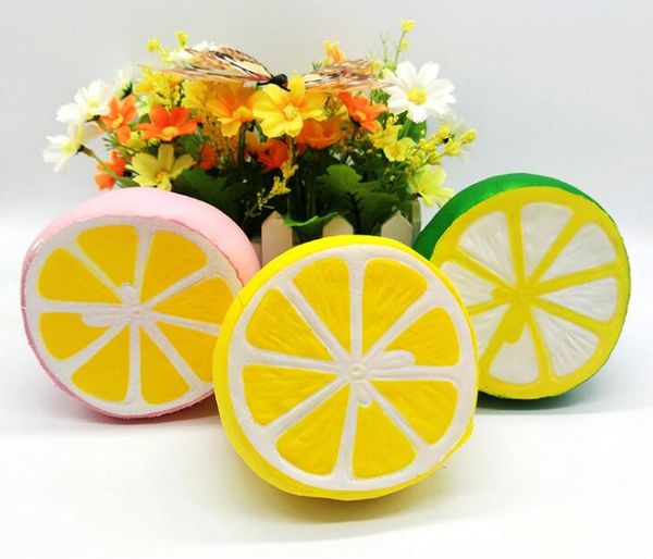 

squishy 11.5cm lemon jumbo kawaii squishy big simulation fruit slow rising squishies scented stress relief toy charms kids xmas gift