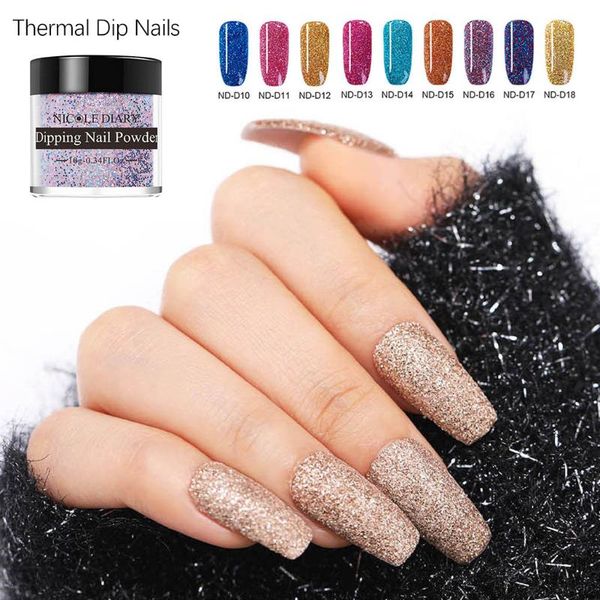 

nail art блеск погружение порошок блестящая пигмент dust лазерная сахарная ногтей блестки блестит украшения manicure glitter powder new, Silver;gold