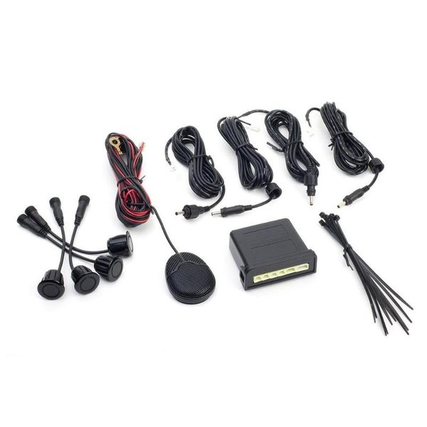 

ebat c1 parking assistant system led display 4 sensors car reverse radar alert system with external buzzer speaker